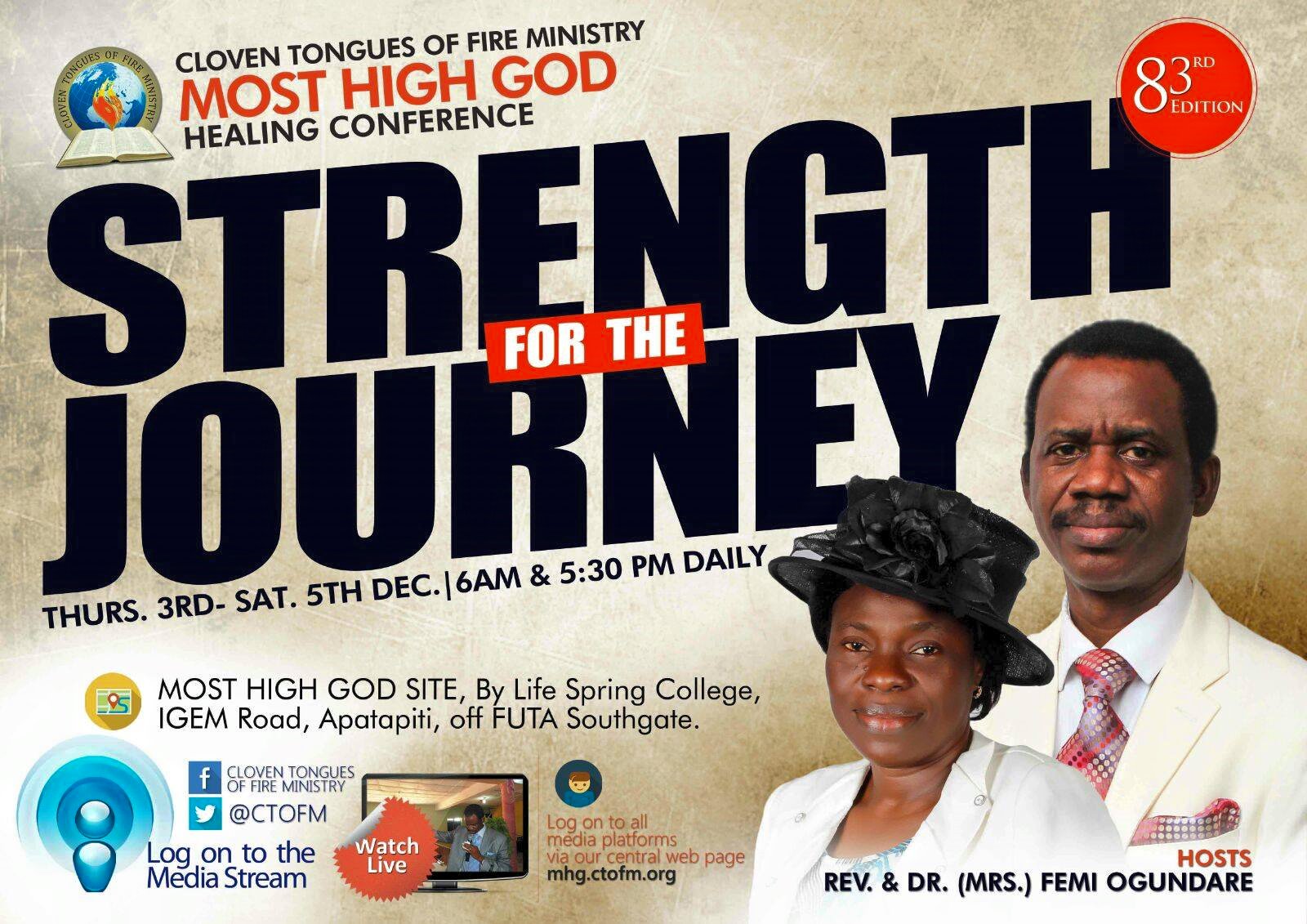 83rd Edition of MOST HIGH GOD Healing Conference